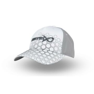Matrix_Hex_Print_Baseball_Cap_White