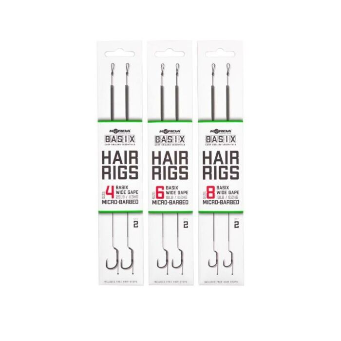 Korda_Basix_Hair_Rigs_Wide_Gape_Barbed Korda_Basix_Hair_Rigs_Wide_Gape_Barbed
