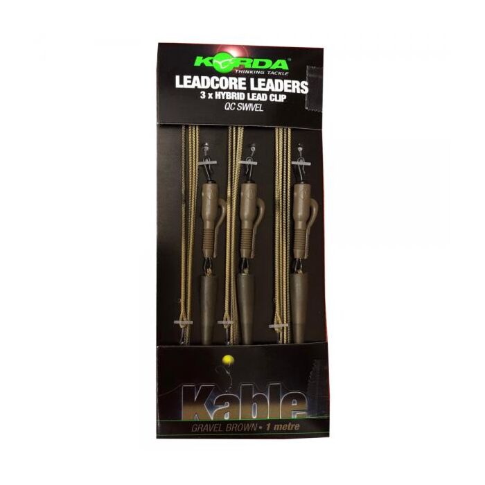 2806Korda_Leadcore_Leaders_Hybrid_Lead_Clip_QC_Swivel_Gravel_Brown