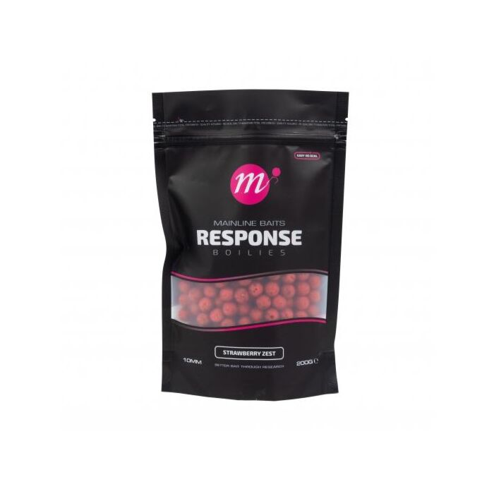Mainline Shelf Life Boilies Strawberry Zest 10mm 200g Eurotackle.nl