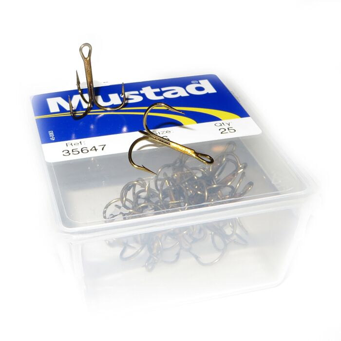 Ami Tripli Mustad 35647 Bronzo Misura 4 Per Pesca In Acqua Dolce (confezione 25)