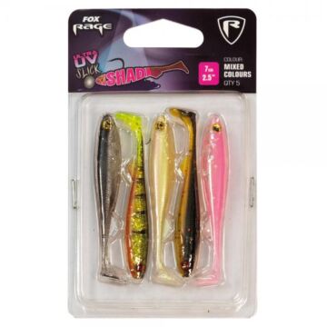 7707Fox_Rage_Slick_Shad_UV_Mixed_Colour_Pack_7cm