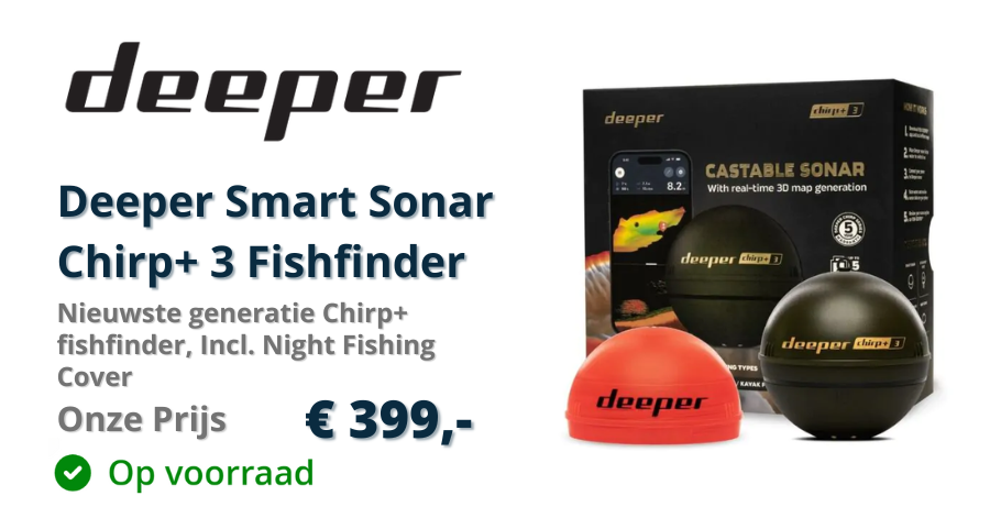 Deeper Smart Sonar Chirp+ 3 Fishfinder uit voorraad leverbaar bij Eurotackle
