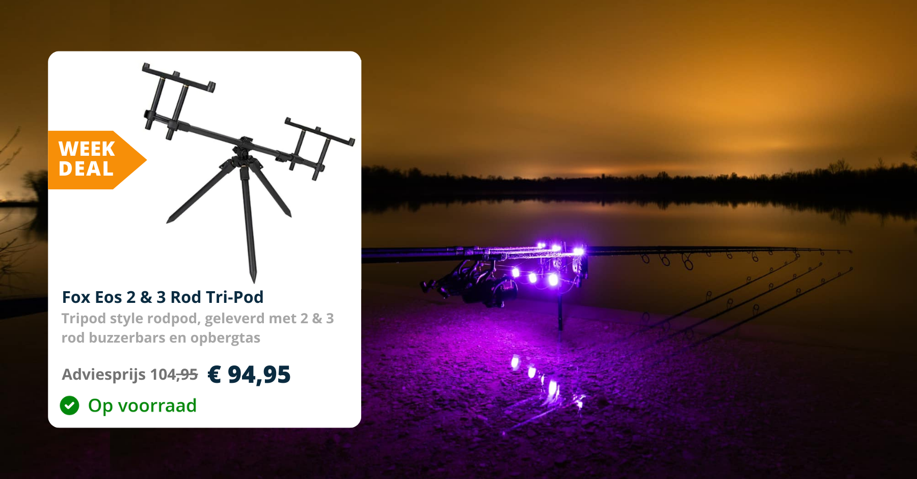Fox Eos 2 & 3 Rod Tri-Pod bij Eurotackle!