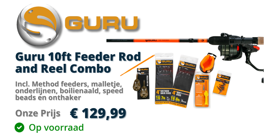 Guru 10ft Feeder Rod And Reel Combo ui voorraad leverbaar bij Eurotackle!