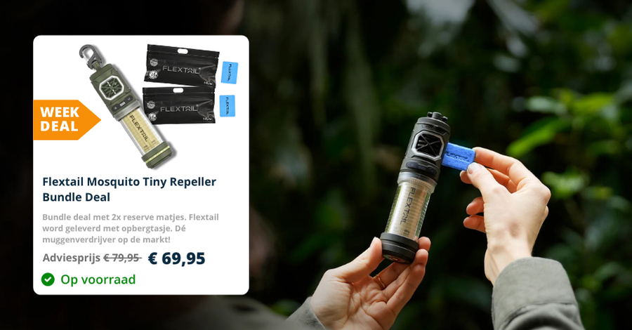 Flextail Mosquito Tiny Repeller Bundle Deal bij Eurotackle!